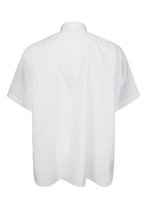 Camicia con logo ricamato in bianco Comme des Garçons Homme - uomo COMME DES GARCONS HOMME | HOB1033